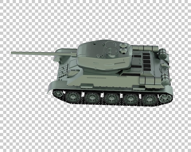 Ilustración de renderización 3D del tanque aislado en un fondo transparente