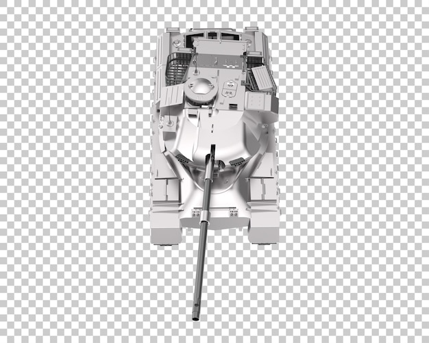 Ilustración de renderización 3D del tanque aislado en un fondo transparente