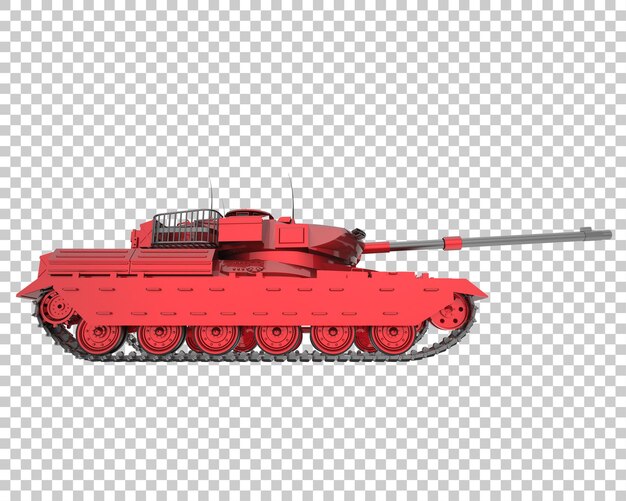 Ilustración de renderización 3D del tanque aislado en un fondo transparente