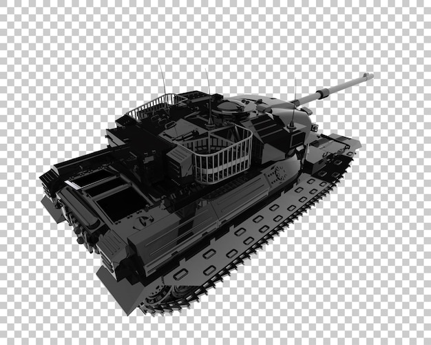 Ilustración de renderización 3D del tanque aislado en un fondo transparente
