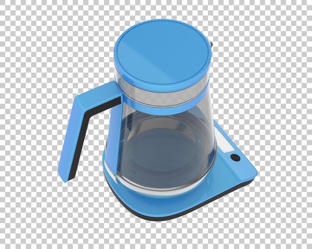Ilustración de renderización 3D de la tetera aislada en el fondo