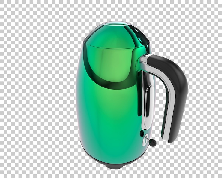 PSD ilustración de renderización 3d de la tetera aislada en el fondo