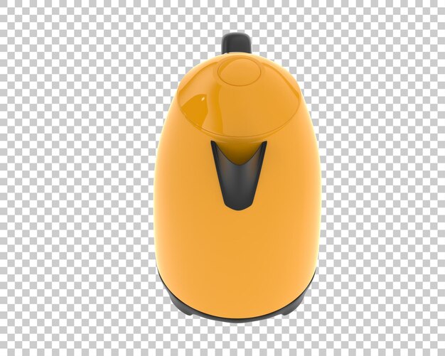 Ilustración de renderización 3D de la tetera aislada en el fondo