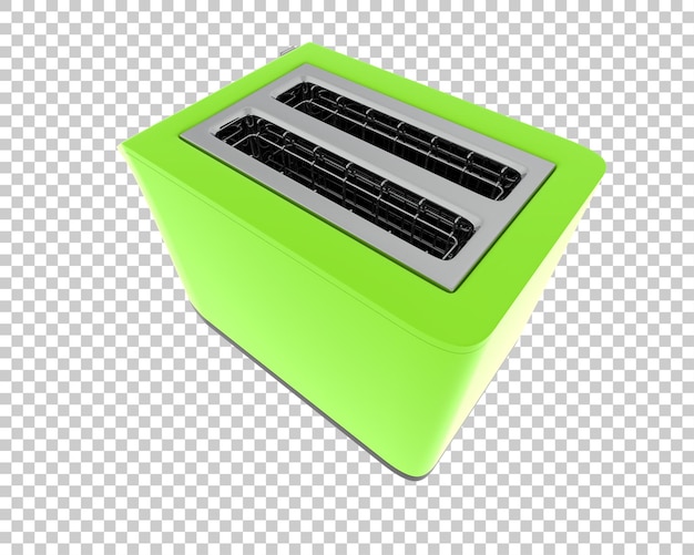 Ilustración de renderización 3D de tostadora aislada en el fondo