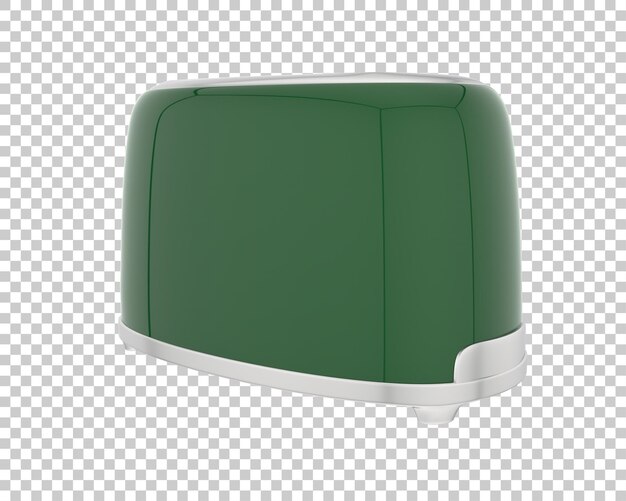 Ilustración de renderización 3D de tostadora aislada en el fondo