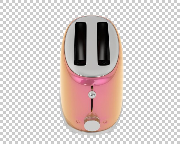 Ilustración de renderización 3D de tostadora aislada en el fondo