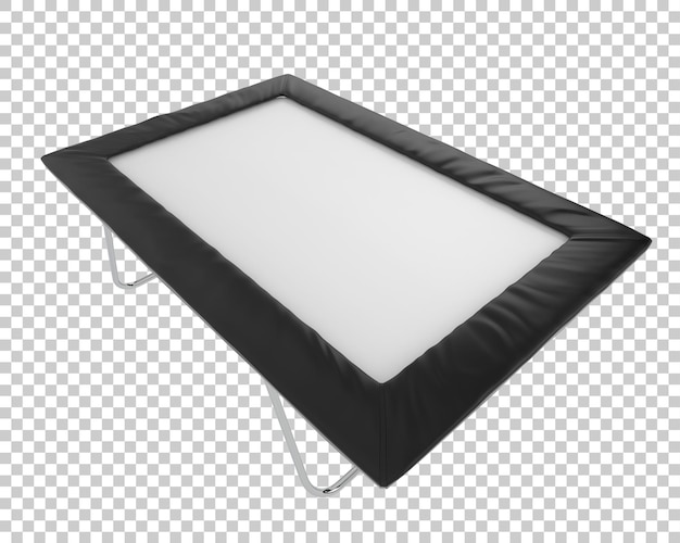 Ilustración de renderización 3D de trampolín sobre un fondo transparente
