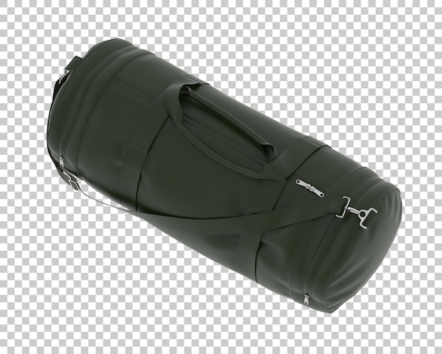 Ilustración de renderizado 3D de bolsa de deporte aislada sobre fondo transparente