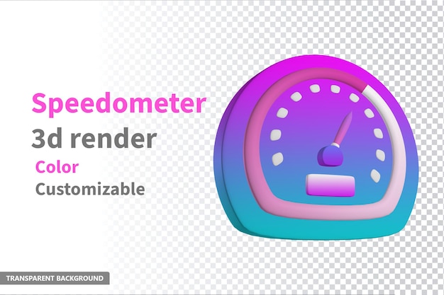 PSD ilustración de renderizado 3d del espidómetro