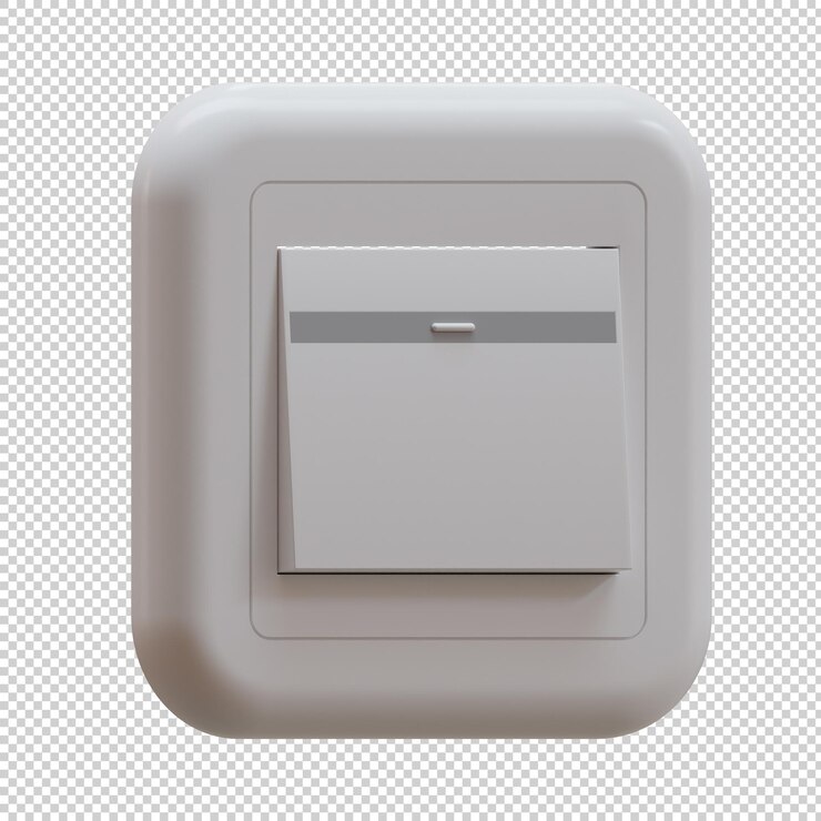 PSD ilustración de renderizado 3d de interruptor único