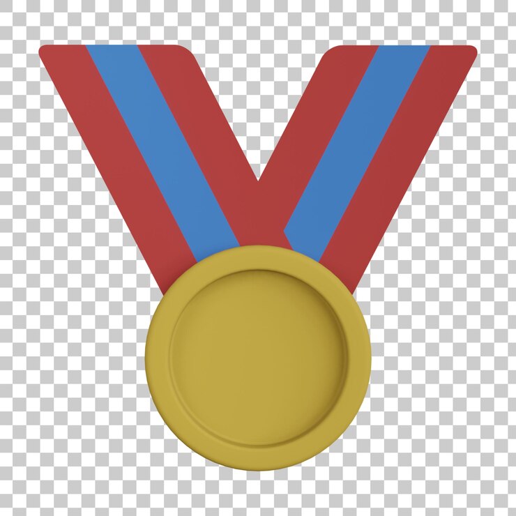 PSD ilustración de renderizado 3d de medalla