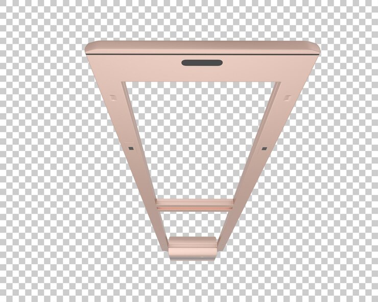 PSD ilustración de renderizado 3d de puerta con sensor aislada sobre fondo transparente