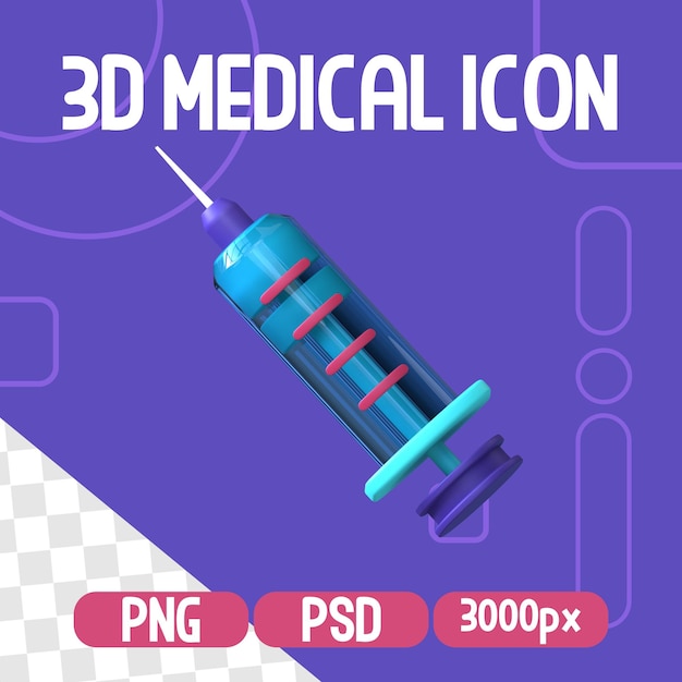 Ilustración de rendimiento de iconos médicos aislados en 3d