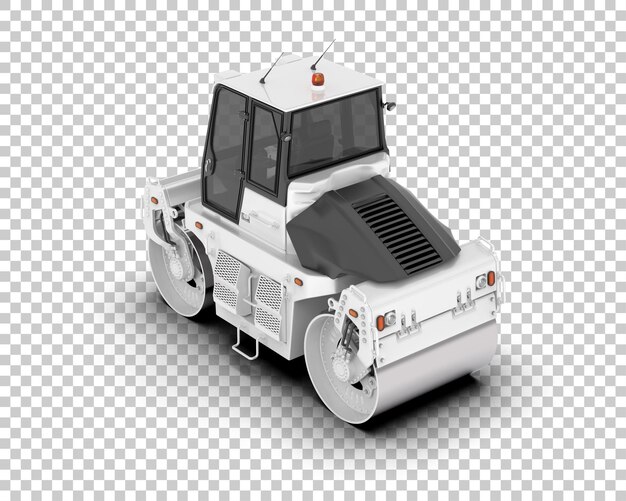 Ilustración de representación 3D del compactor aislado en el fondo