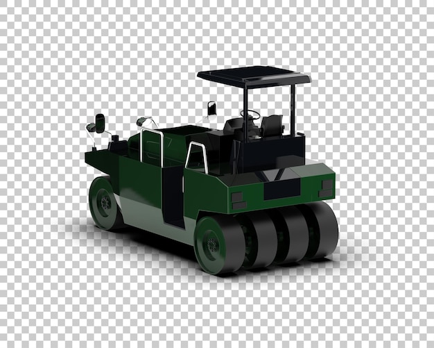 Ilustración de representación 3D del compactor aislado en el fondo