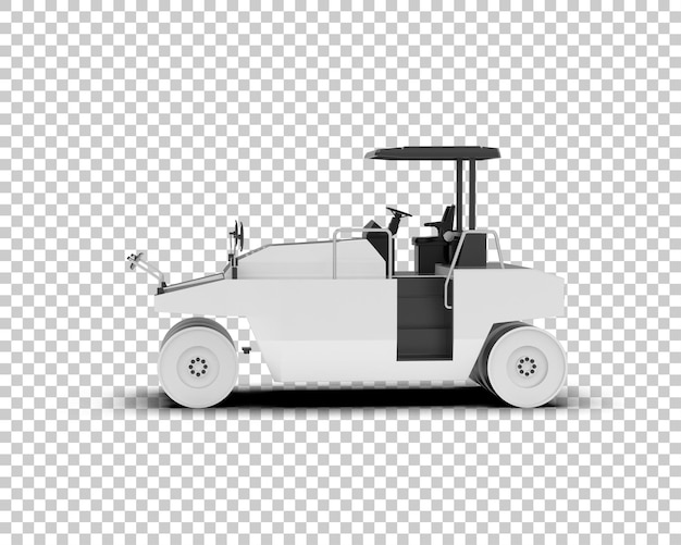 Ilustración de representación 3D del compactor aislado en el fondo