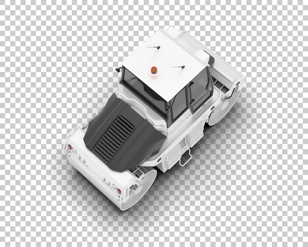 Ilustración de representación 3D del compactor aislado en el fondo