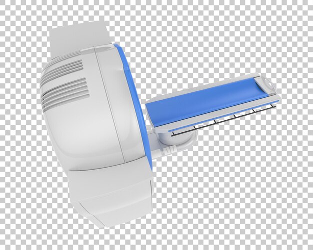 Ilustración de representación 3D del escáner CT aislado en el fondo