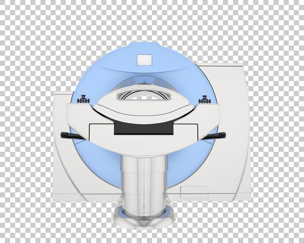 Ilustración de representación 3d del escáner ct aislado en el fondo