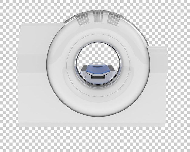 Ilustración de representación 3D del escáner CT aislado en el fondo