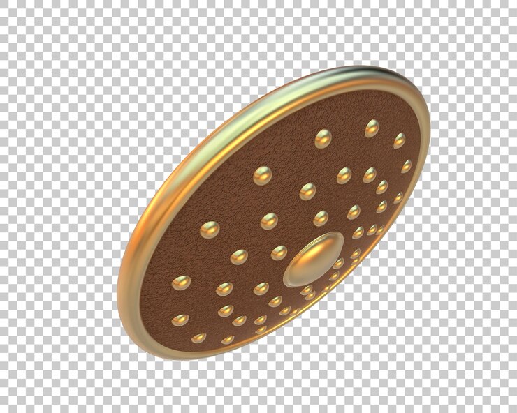 PSD ilustración de representación 3d del escudo aislado en el fondo