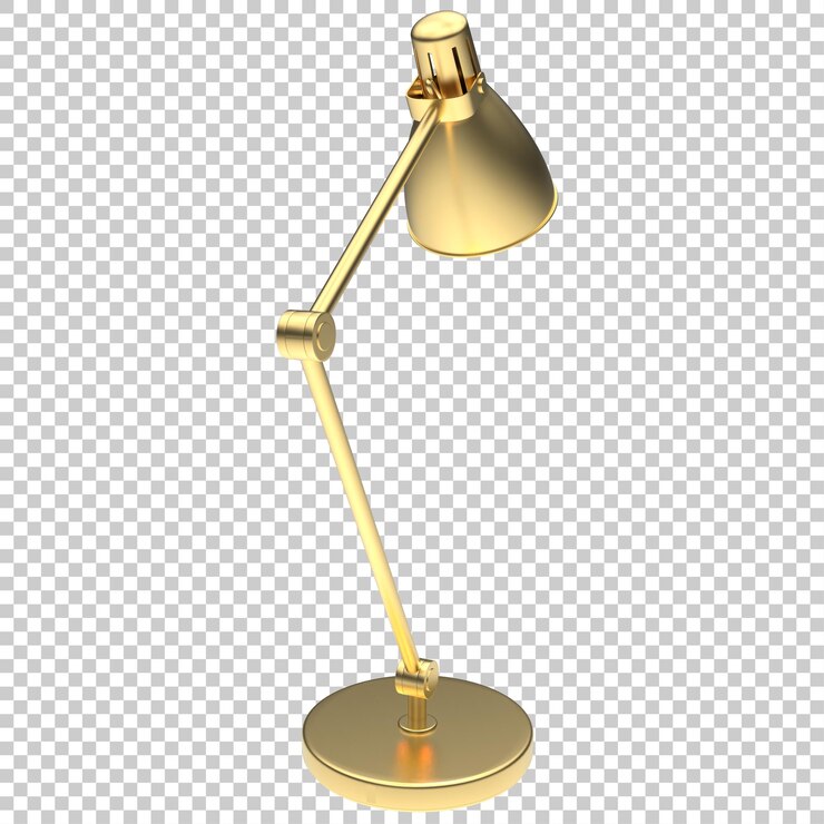 PSD ilustración de representación 3d de una lámpara de escritorio moderna aislada sobre un fondo transparente