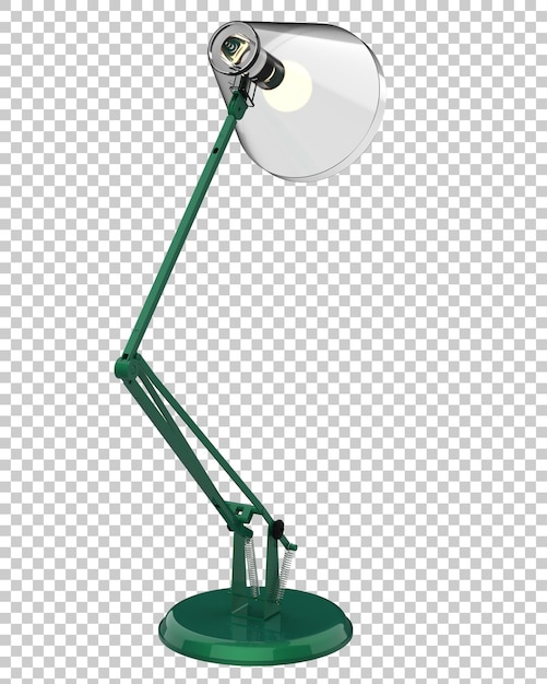 PSD ilustración de representación 3d de una lámpara de escritorio moderna aislada sobre un fondo transparente