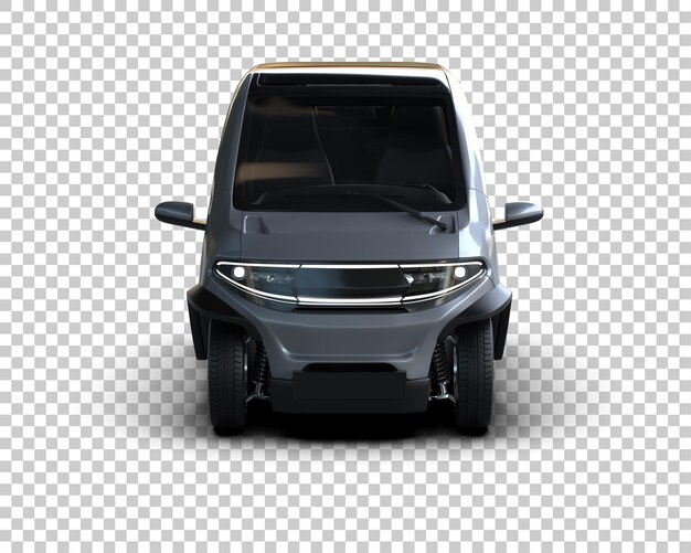 Ilustración de representación 3D realista del coche aislado en el fondo