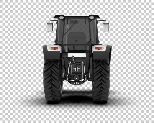 PSD ilustración de representación 3d del tractor aislado en el fondo