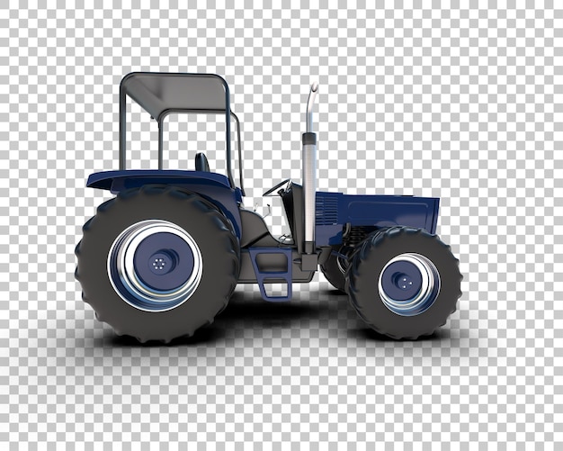 PSD ilustración de representación 3d del tractor aislado en el fondo