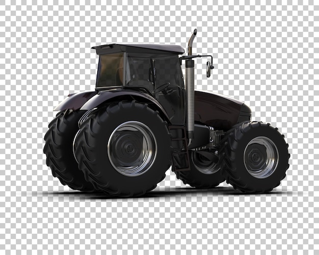 Ilustración de representación 3D del tractor aislado en el fondo
