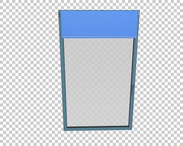 PSD ilustración de representación 3d de la ventana aislada en el fondo
