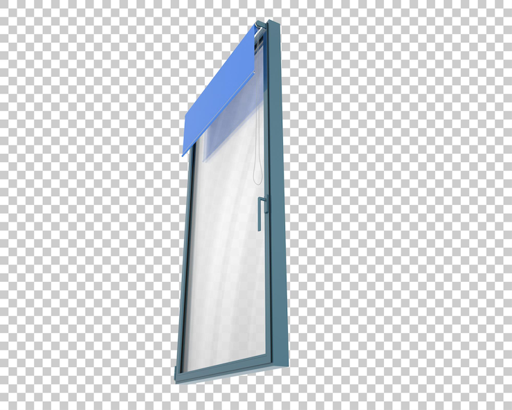 PSD ilustración de representación 3d de la ventana aislada en el fondo