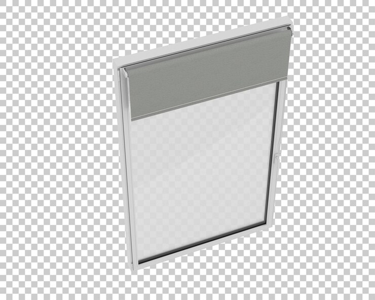 PSD ilustración de representación 3d de la ventana aislada en el fondo