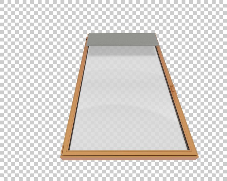 PSD ilustración de representación 3d de la ventana aislada en el fondo