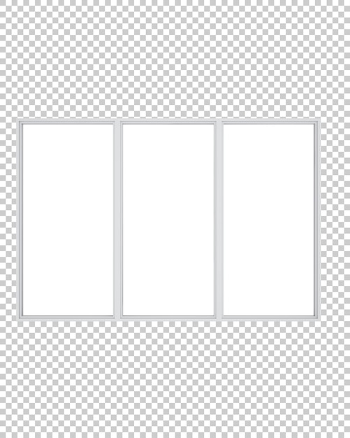 PSD ilustración de representación 3d de una ventana aislada sobre un fondo transparente