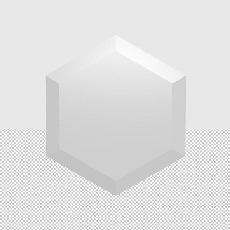 PSD ilustración de representación de forma geométrica 3d