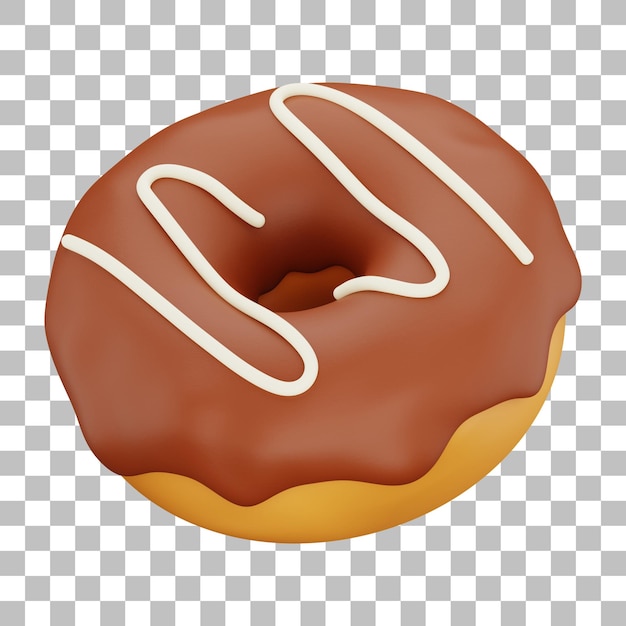 Ilustración de rosquilla 3D