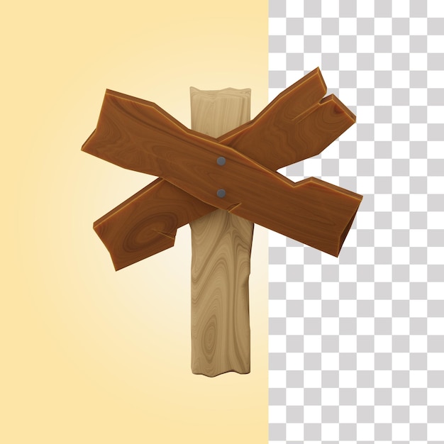 Ilustración de señal de tráfico antiguo 3D