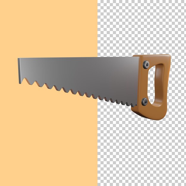 Ilustración de sierra de renderizado 3D