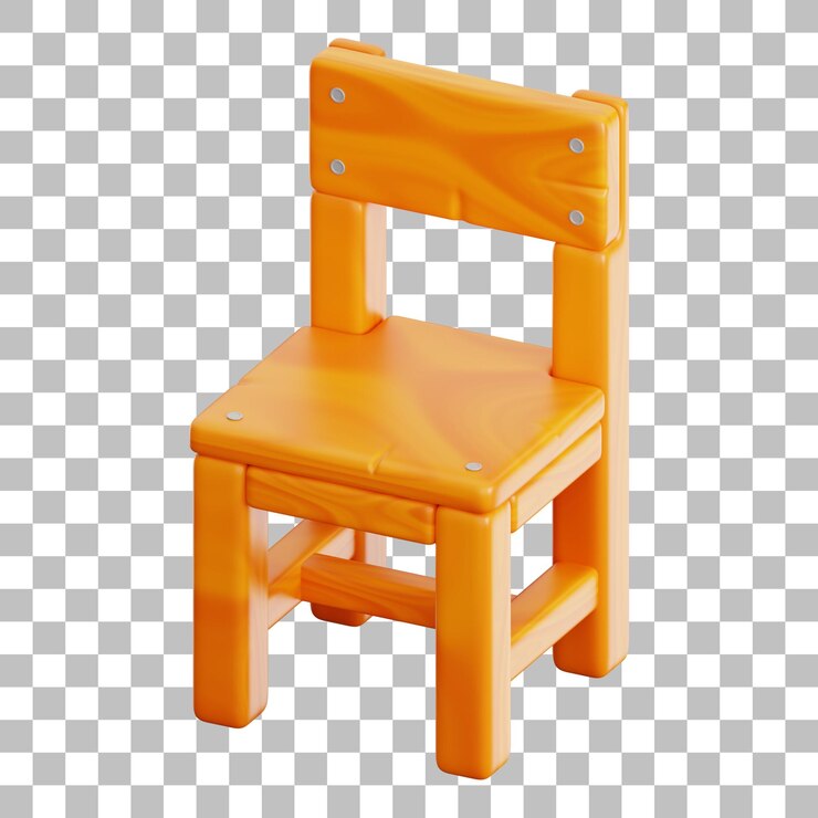 PSD ilustración de sillas en 3d