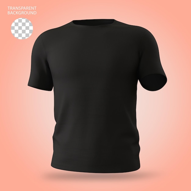 PSD ilustración de t-shirt masculino aislado en 3d