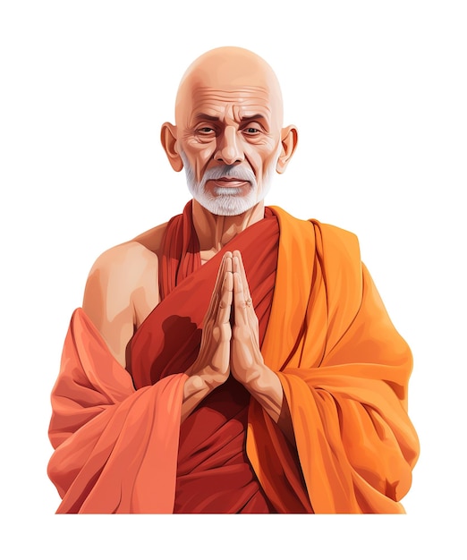 ilustración de Tailang Swami Jayanti ai generativo