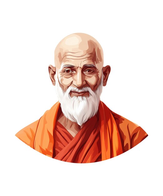 ilustración de Tailang Swami Jayanti ai generativo