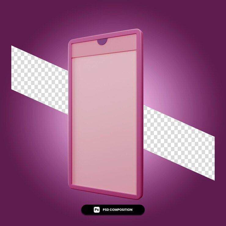 PSD ilustración de teléfono inteligente psd