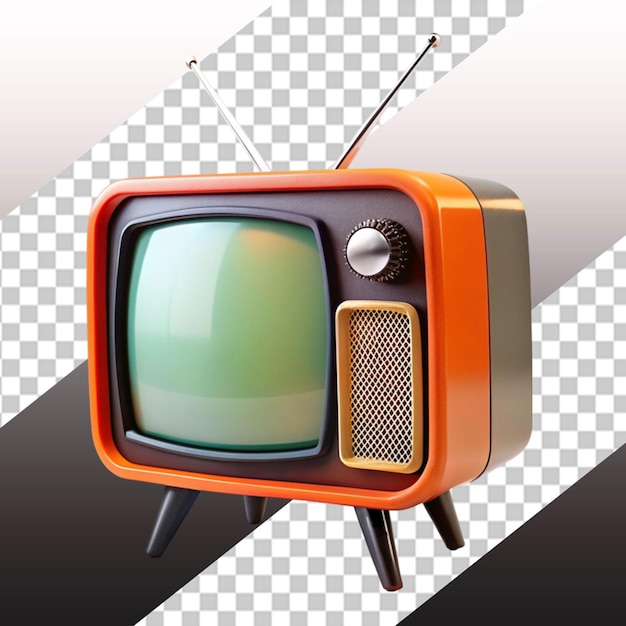 PSD ilustración de un televisor retro