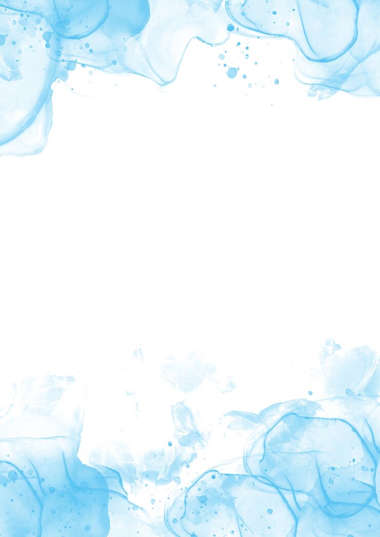 Ilustración de tinta de alcohol con superposición de transparencia de color azul