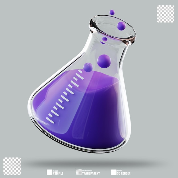 Ilustración tridimensional de la bioquímica 3