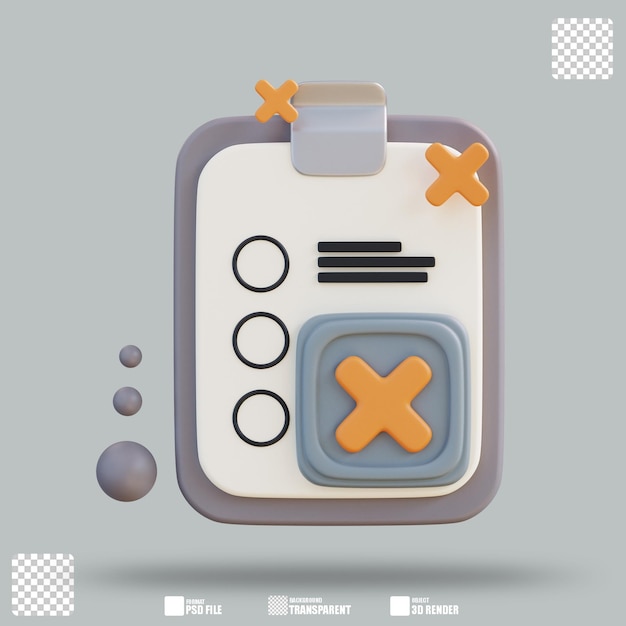 Ilustración tridimensional sin tarea
