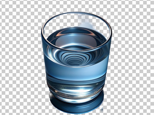 PSD ilustración de un vaso de agua limpia